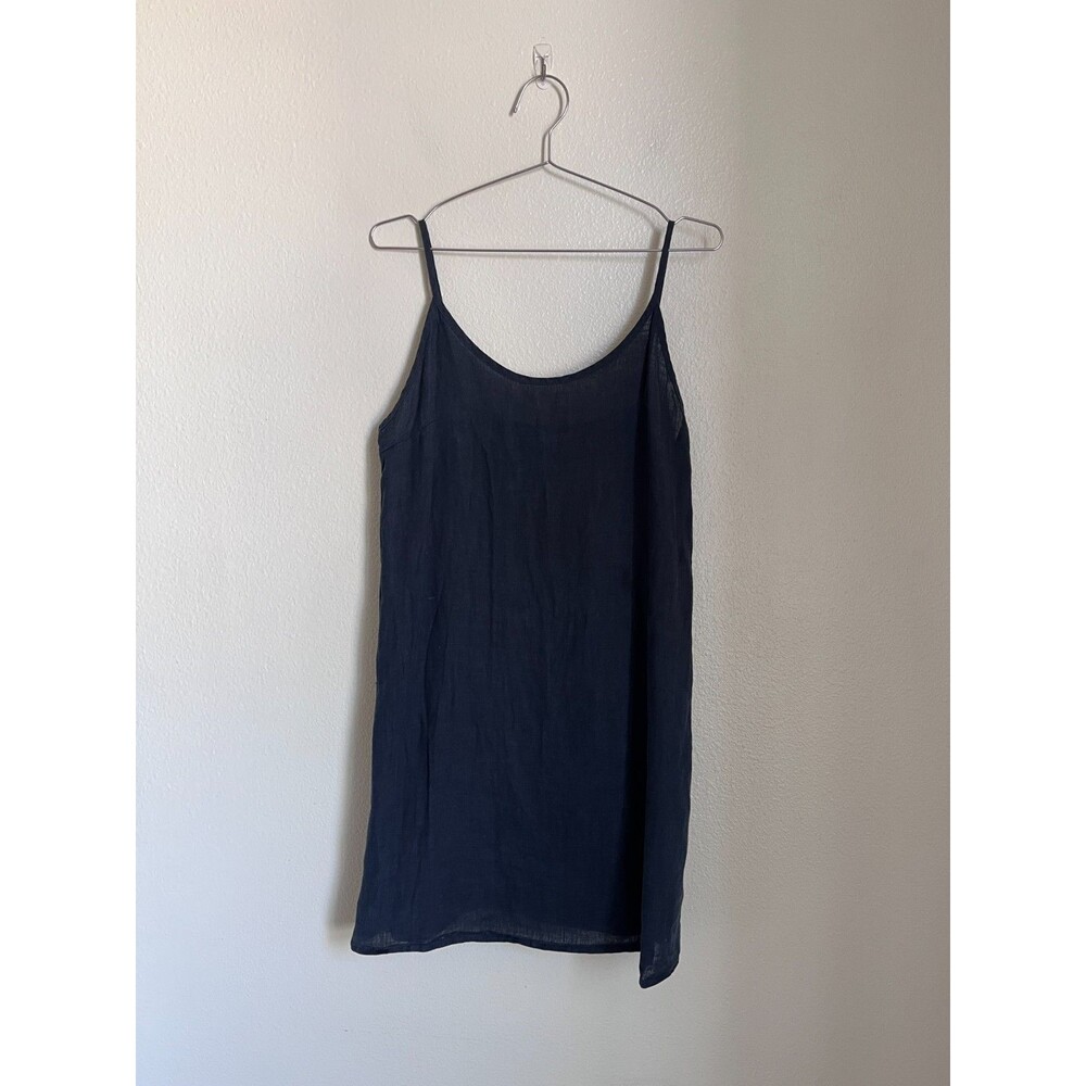 Fog Linen Work Women's Carina Slip Dress in Navy ONE SIZE
